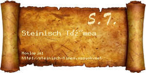 Steinisch Tímea névjegykártya